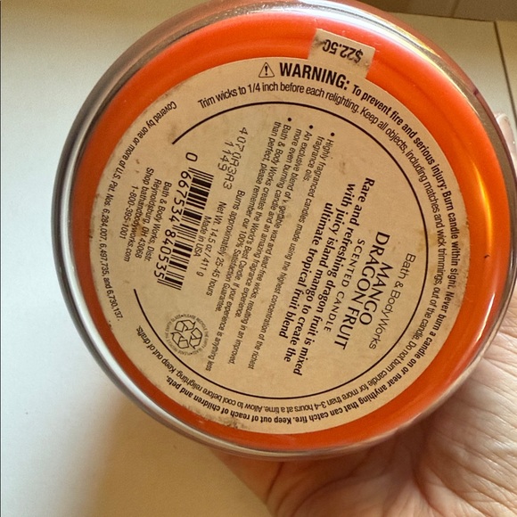 Bath & Body Works Mango Dragonfruit Scented Candle - Picture 6 of 6